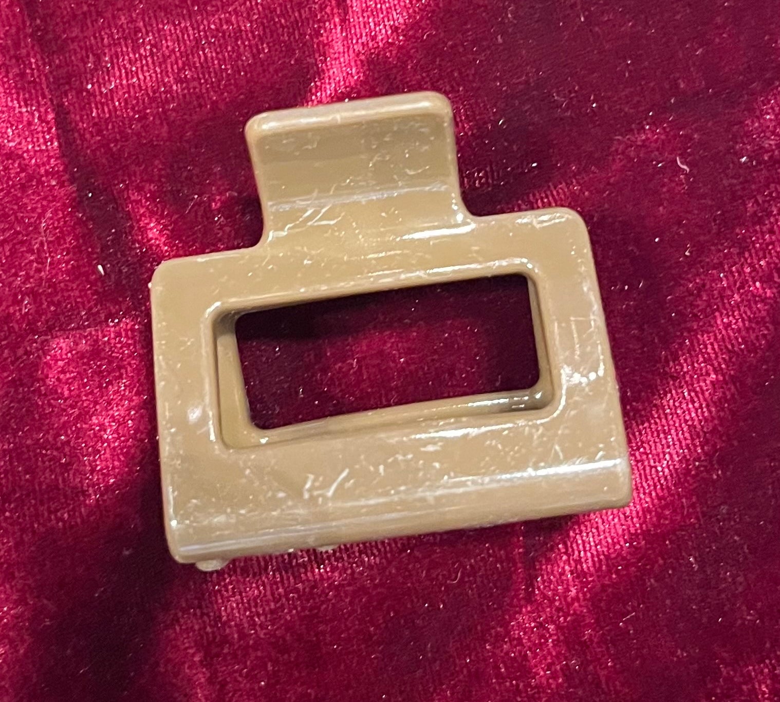 Shiny Small Rectangle Hair Claw Clip