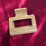 Shiny Small Rectangle Hair Claw Clip