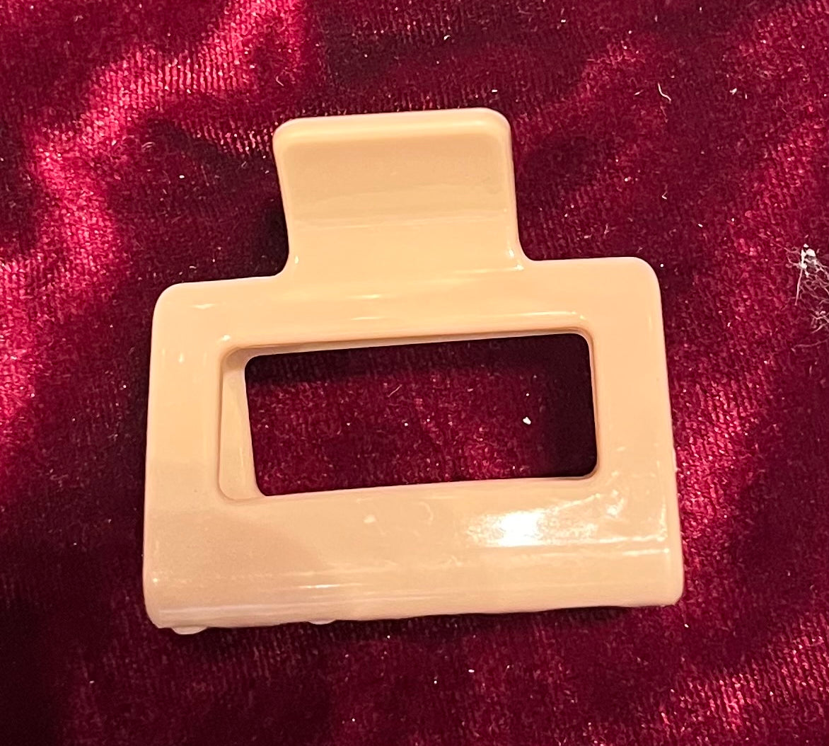 Shiny Small Rectangle Hair Claw Clip