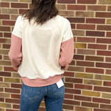 Drop Shoulder Brushed Knit Crewneck