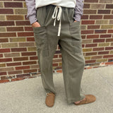 Wide Leg Utility Trouser
