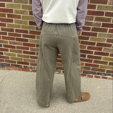 Wide Leg Utility Trouser