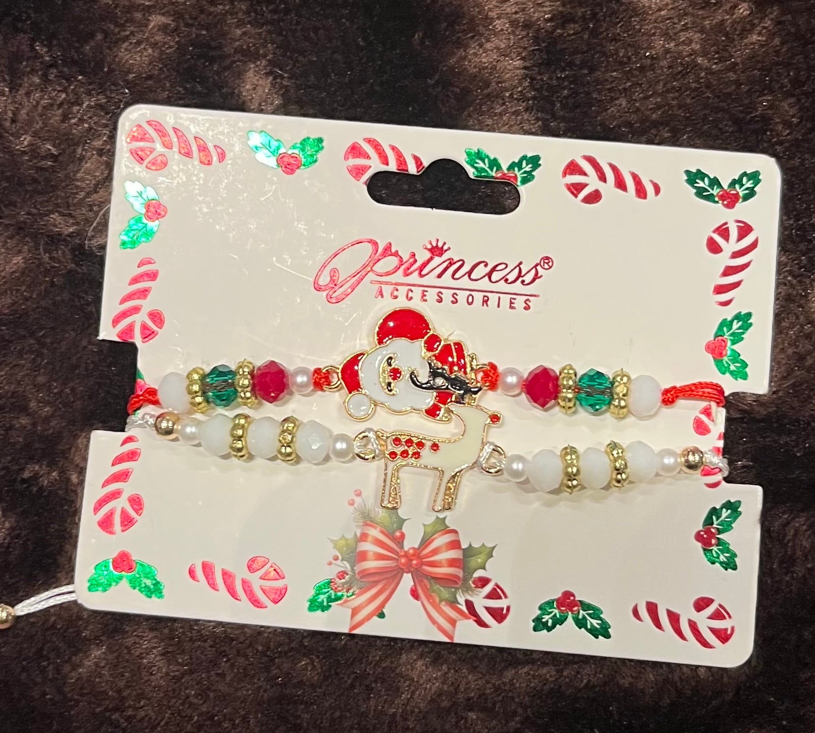 Christmas Theme Beaded Bracelet