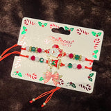 Christmas Theme Beaded Bracelet