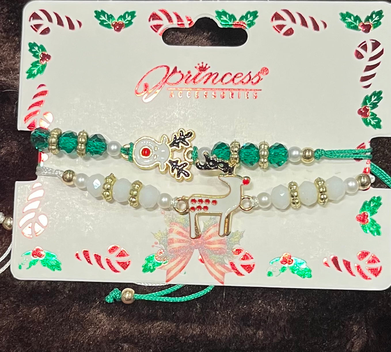 Christmas Theme Beaded Bracelet
