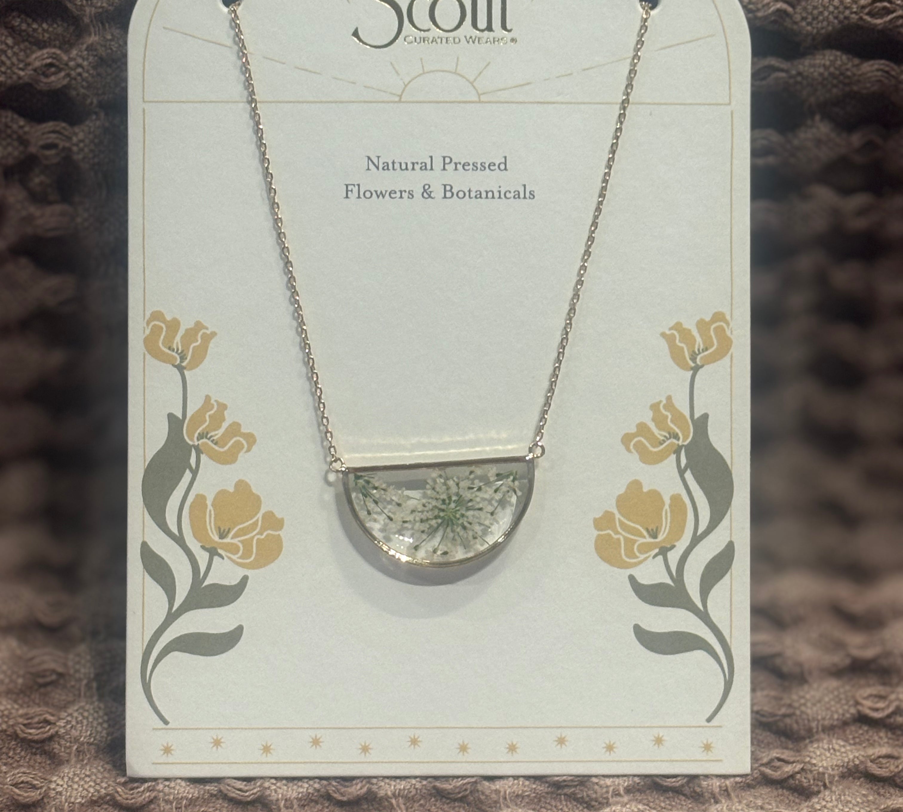 Pressed Flower Necklace