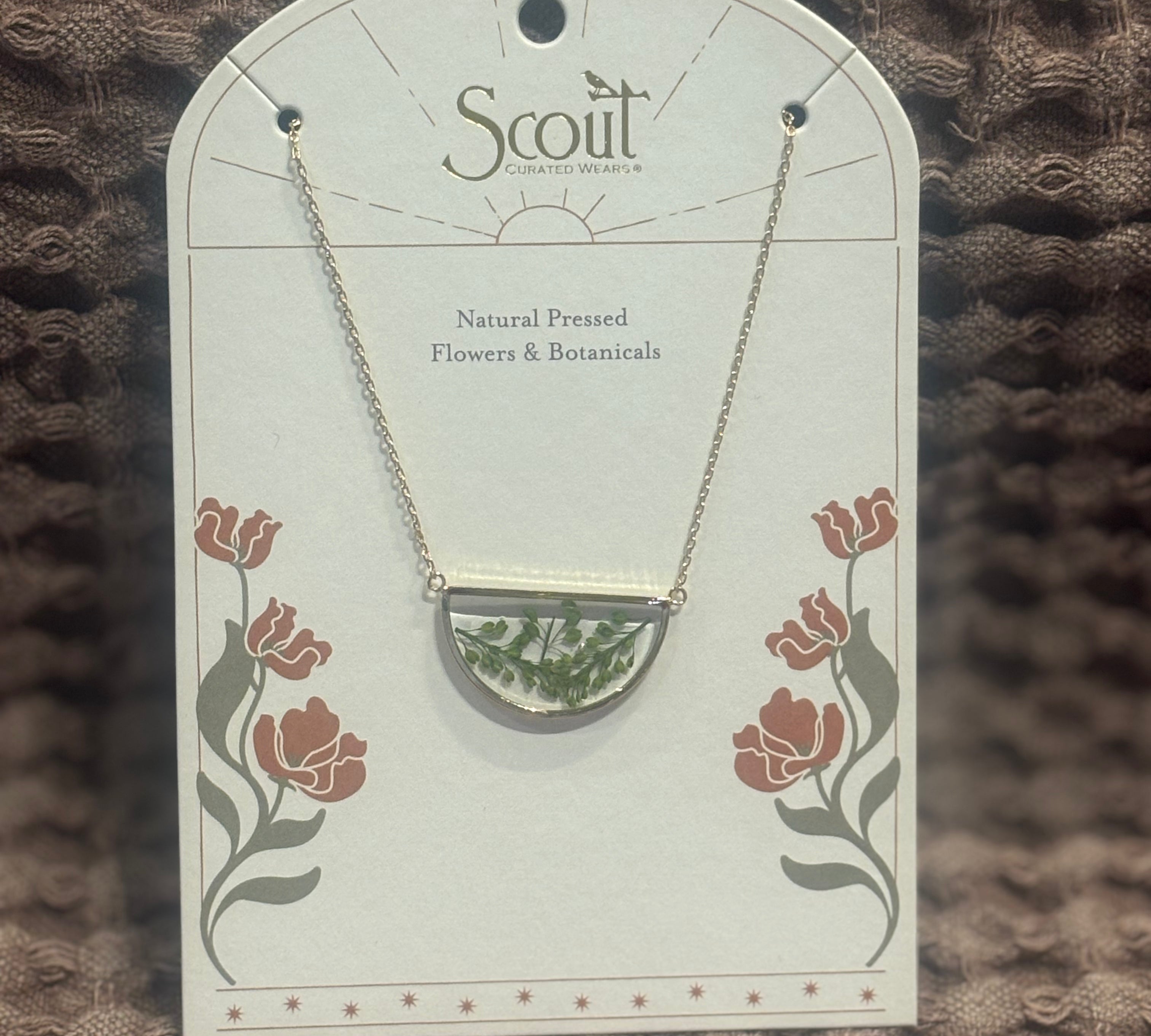 Pressed Flower Necklace