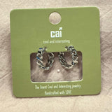 Chunky Chain Plain Hoop Earring