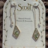 Pressed Flower Thread Earring