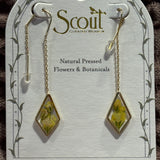 Pressed Flower Thread Earring