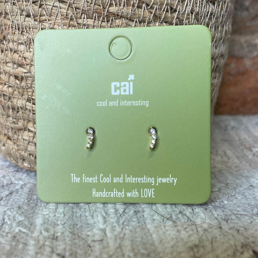 Shooting Star Cz Earring