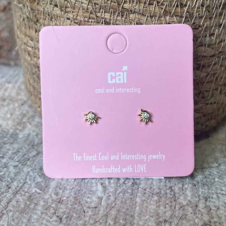 Sunburst Cz Earring