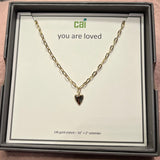 Gold Plain Heart Necklace