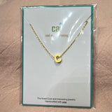 Initial Block Letter Necklace