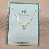 Initial Block Letter Necklace