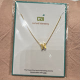 Initial Block Letter Necklace