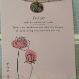 Birth Month Flower Necklace