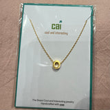 Initial Block Letter Necklace