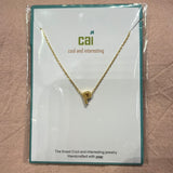 Initial Block Letter Necklace