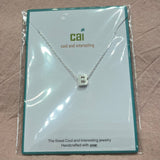 Initial Block Letter Necklace