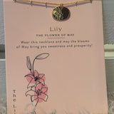 Birth Month Flower Necklace