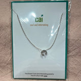 Initial Block Letter Necklace