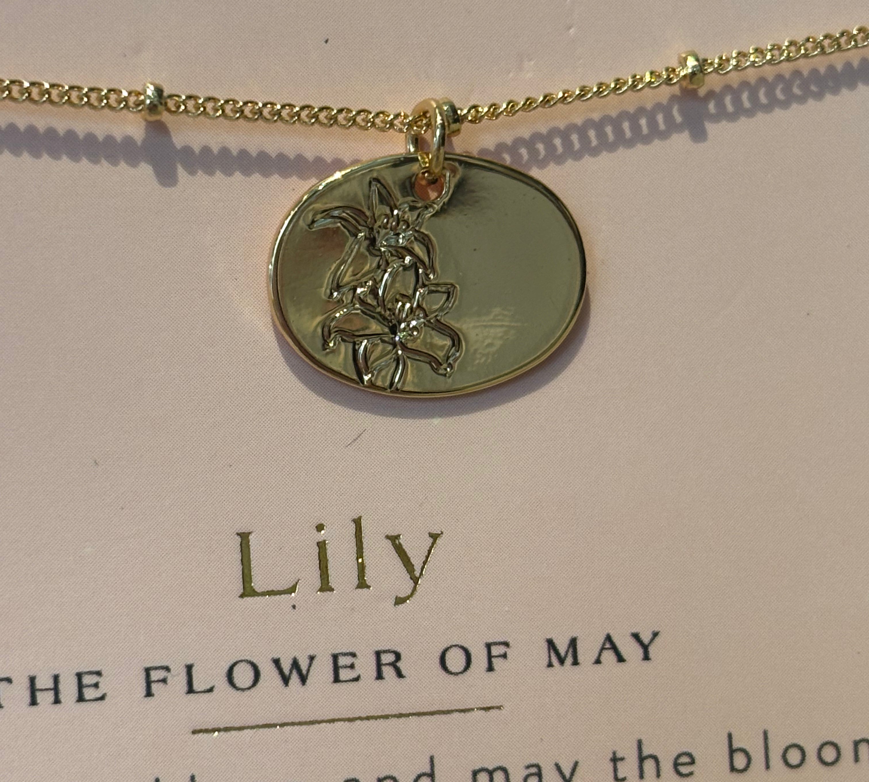 Birth Month Flower Necklace