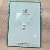 Initial Block Letter Necklace