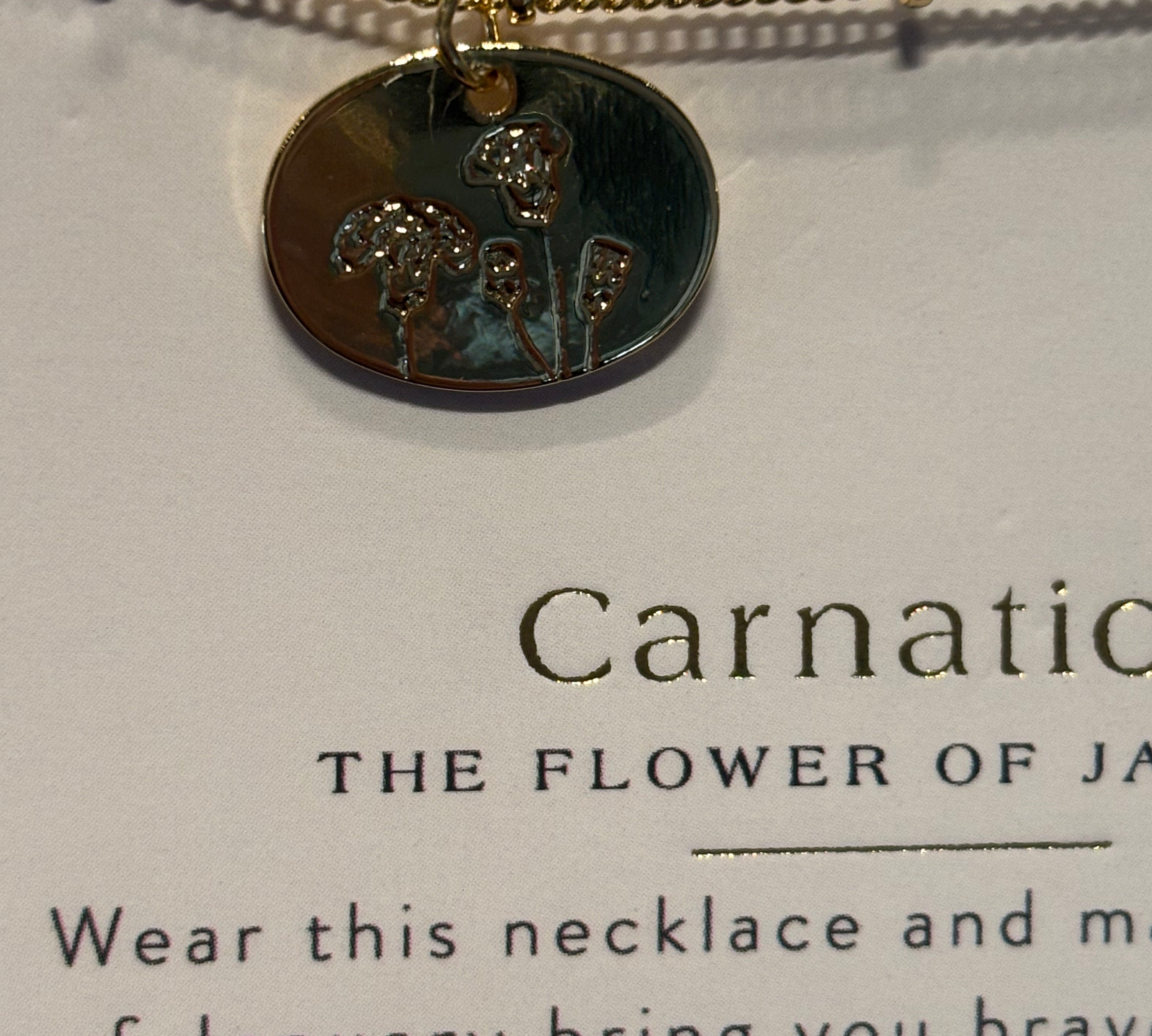 Birth Month Flower Necklace