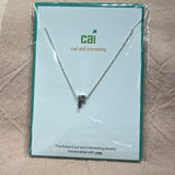 Initial Block Letter Necklace
