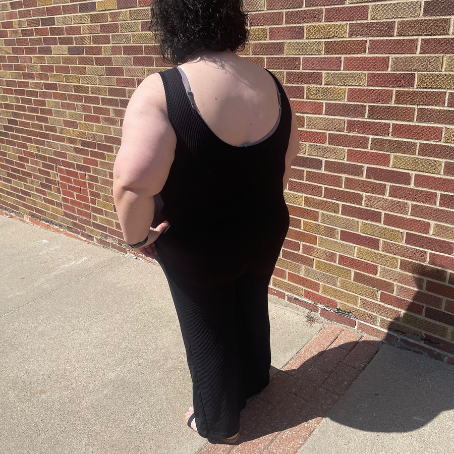 Plus Ribbed Jumpsuit