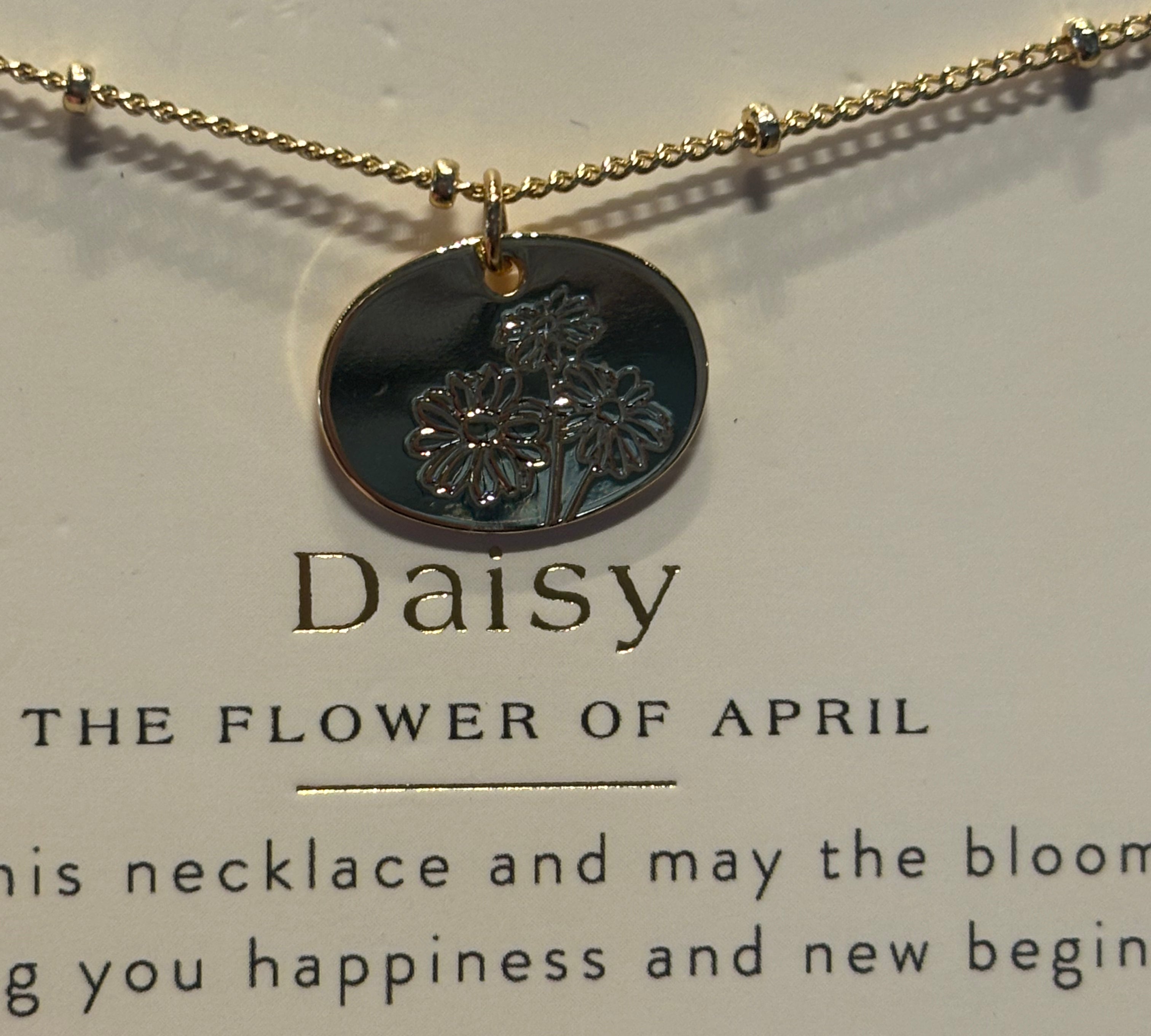 Birth Month Flower Necklace