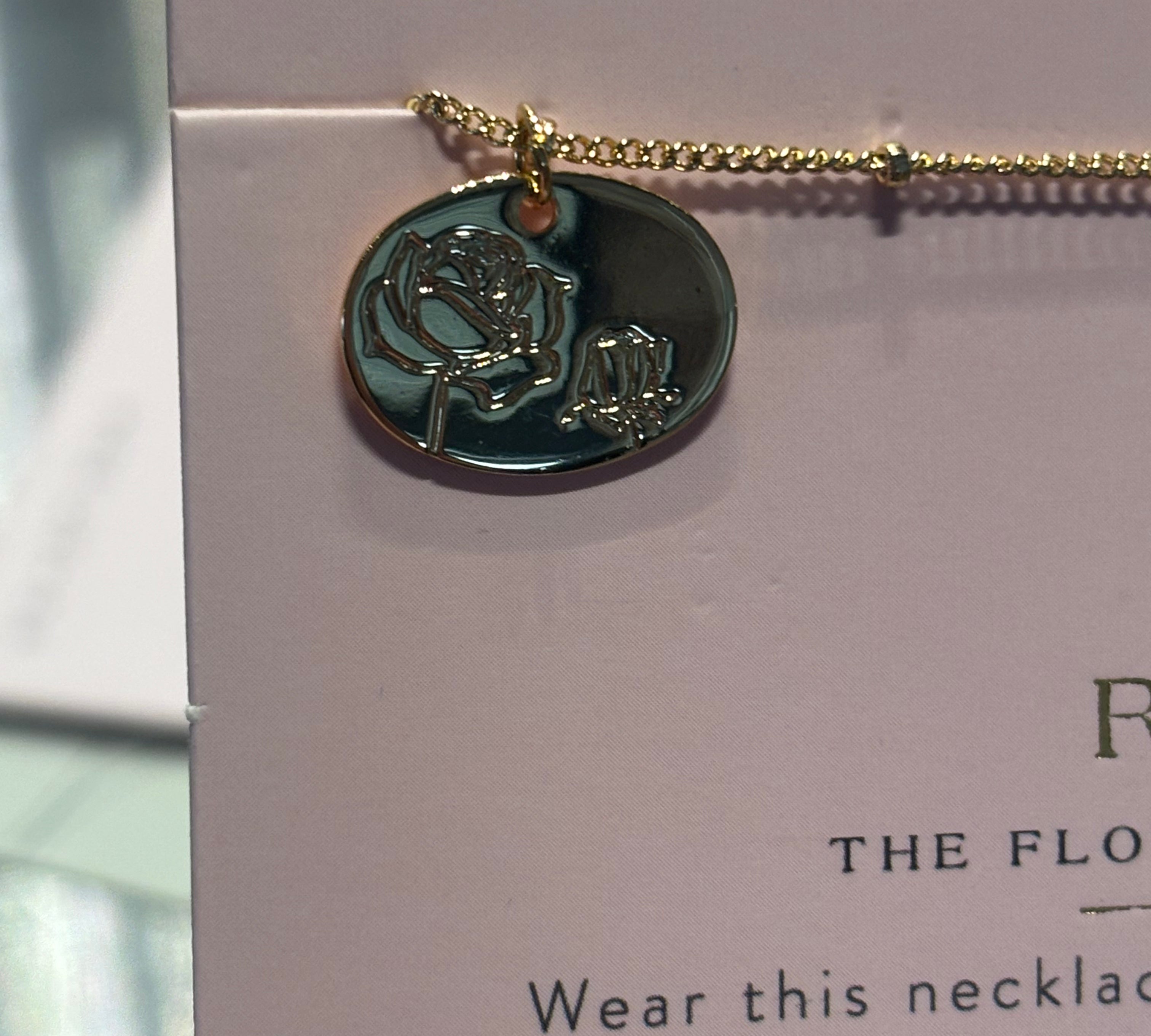 Birth Month Flower Necklace