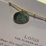 Birth Month Flower Necklace