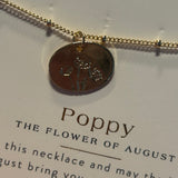 Birth Month Flower Necklace