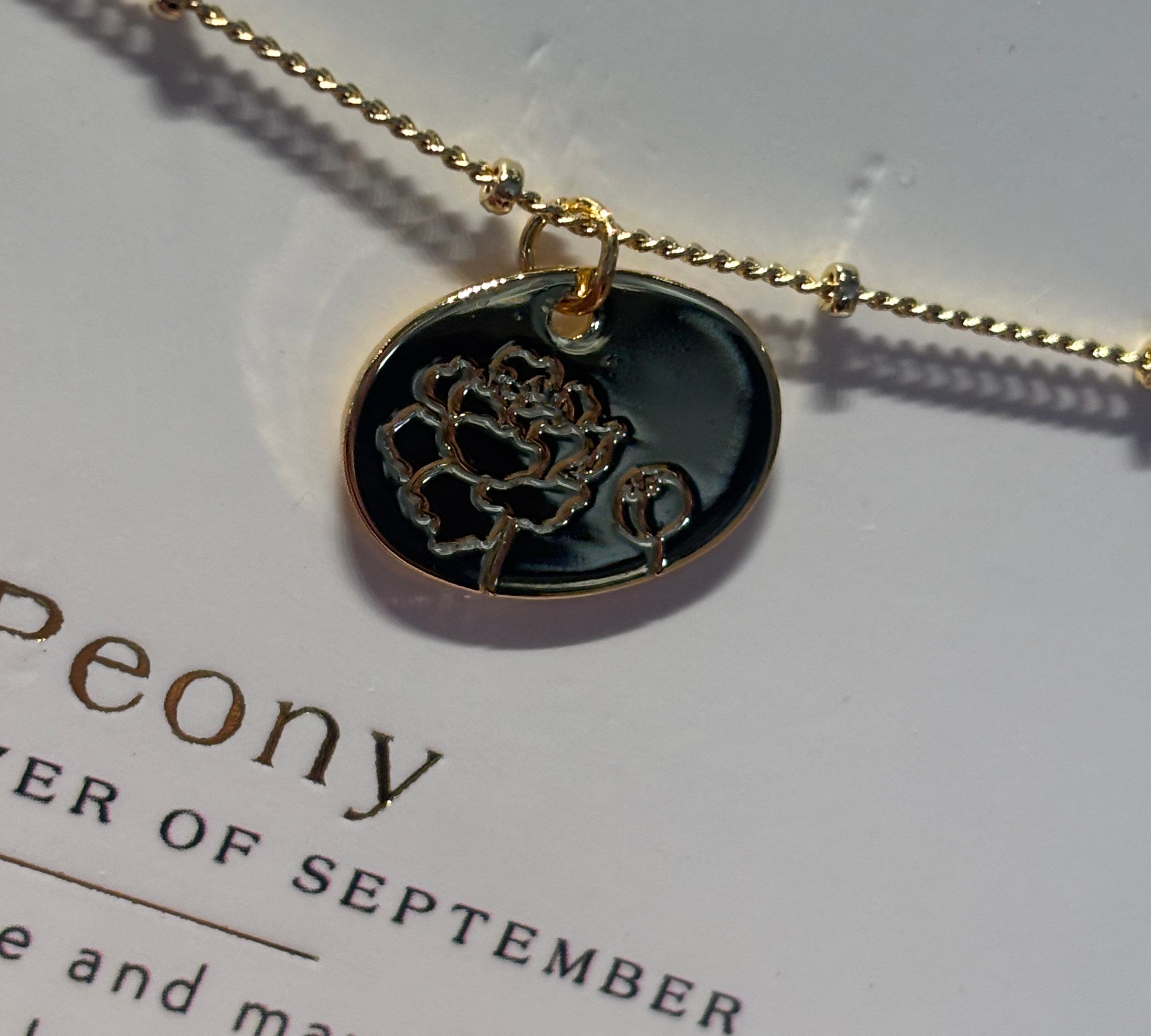 Birth Month Flower Necklace