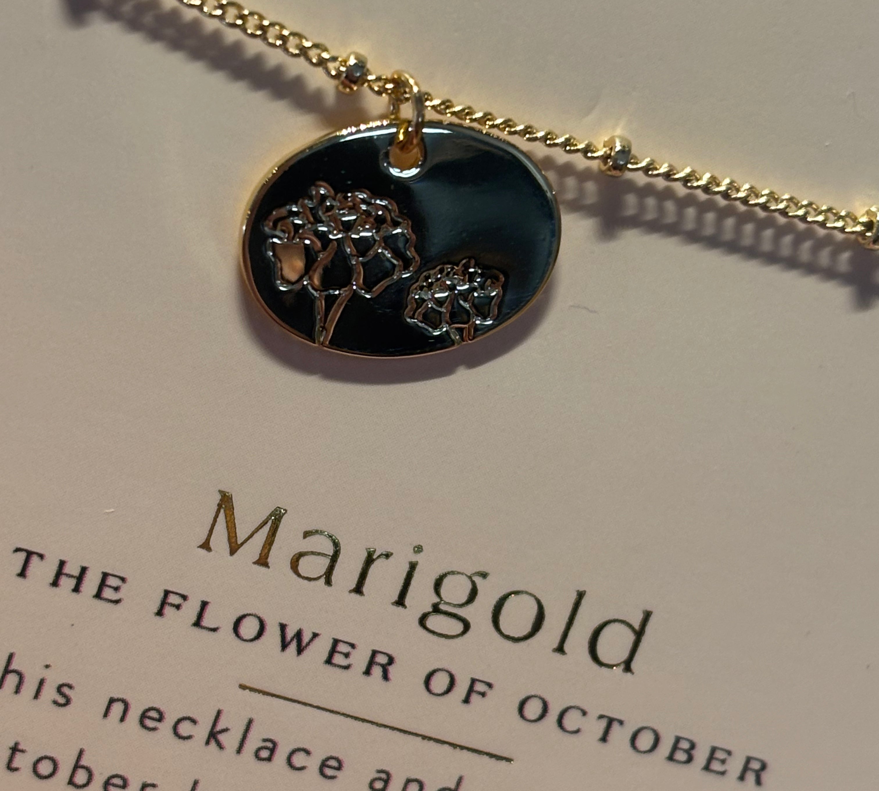 Birth Month Flower Necklace
