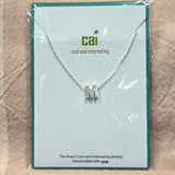 Initial Block Letter Necklace