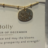 Birth Month Flower Necklace