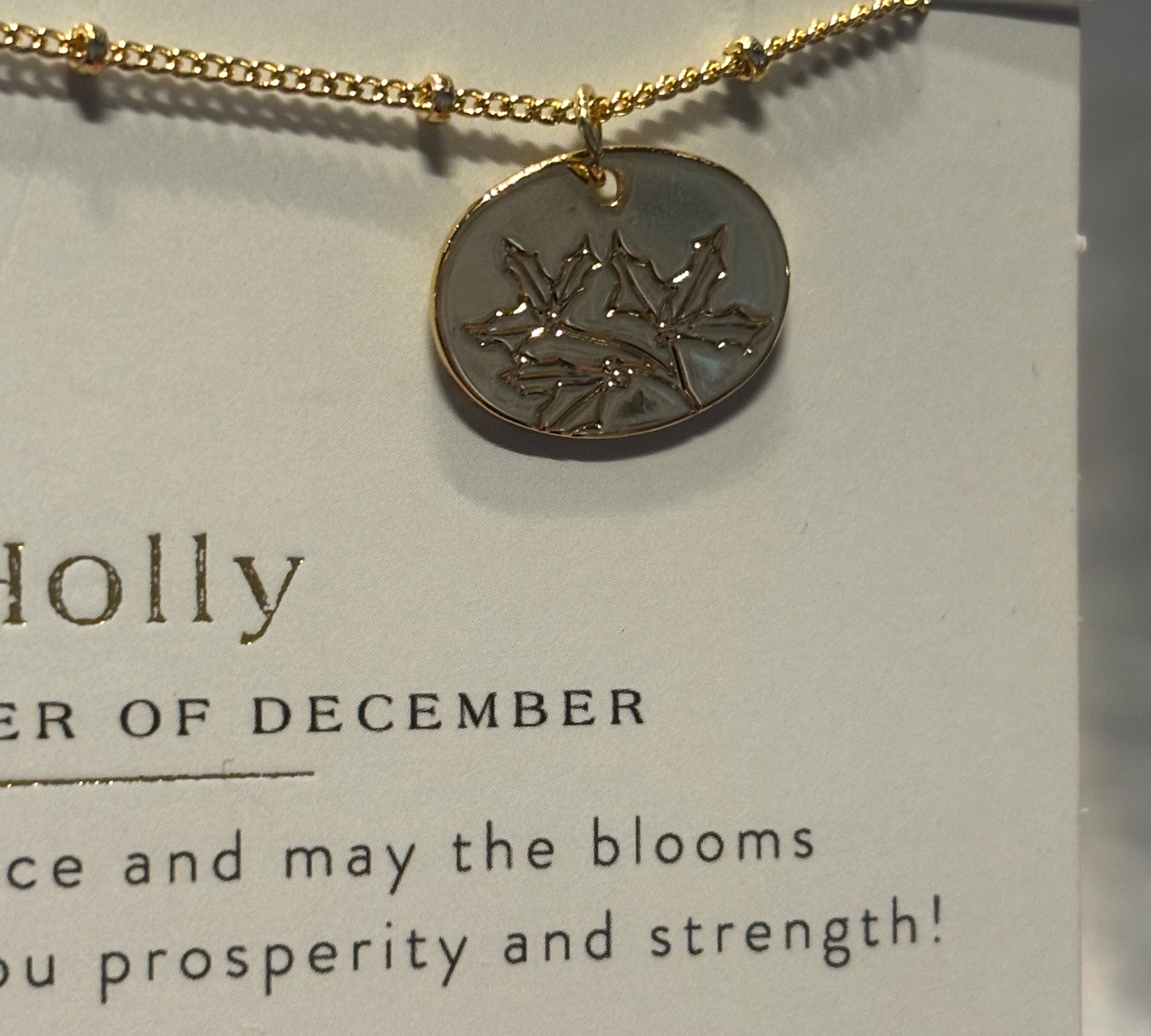 Birth Month Flower Necklace