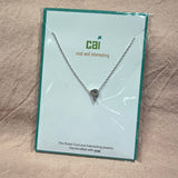 Initial Block Letter Necklace