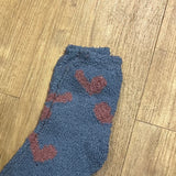 Heart Printed Fuzzy Socks