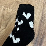 Heart Printed Fuzzy Socks