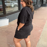 Mineral Washed Knit Shorts