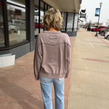 Mineral Wash French Terry Pullover w/Pocket