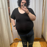 Plus Dolman Top w/Back Cutout