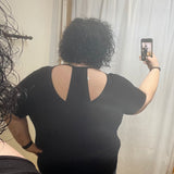 Plus Dolman Top w/Back Cutout