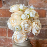 Blush/Cream Ranunculus Bundle 20"