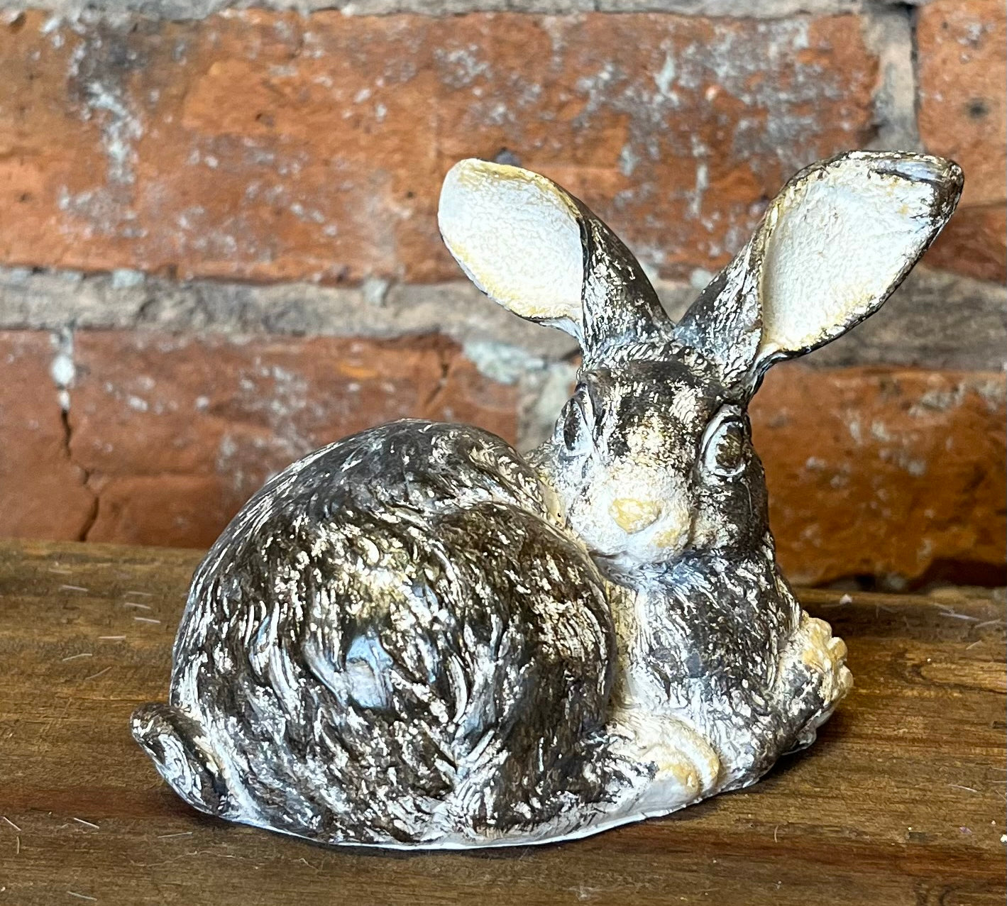 Gold Washed Resin Rabbit