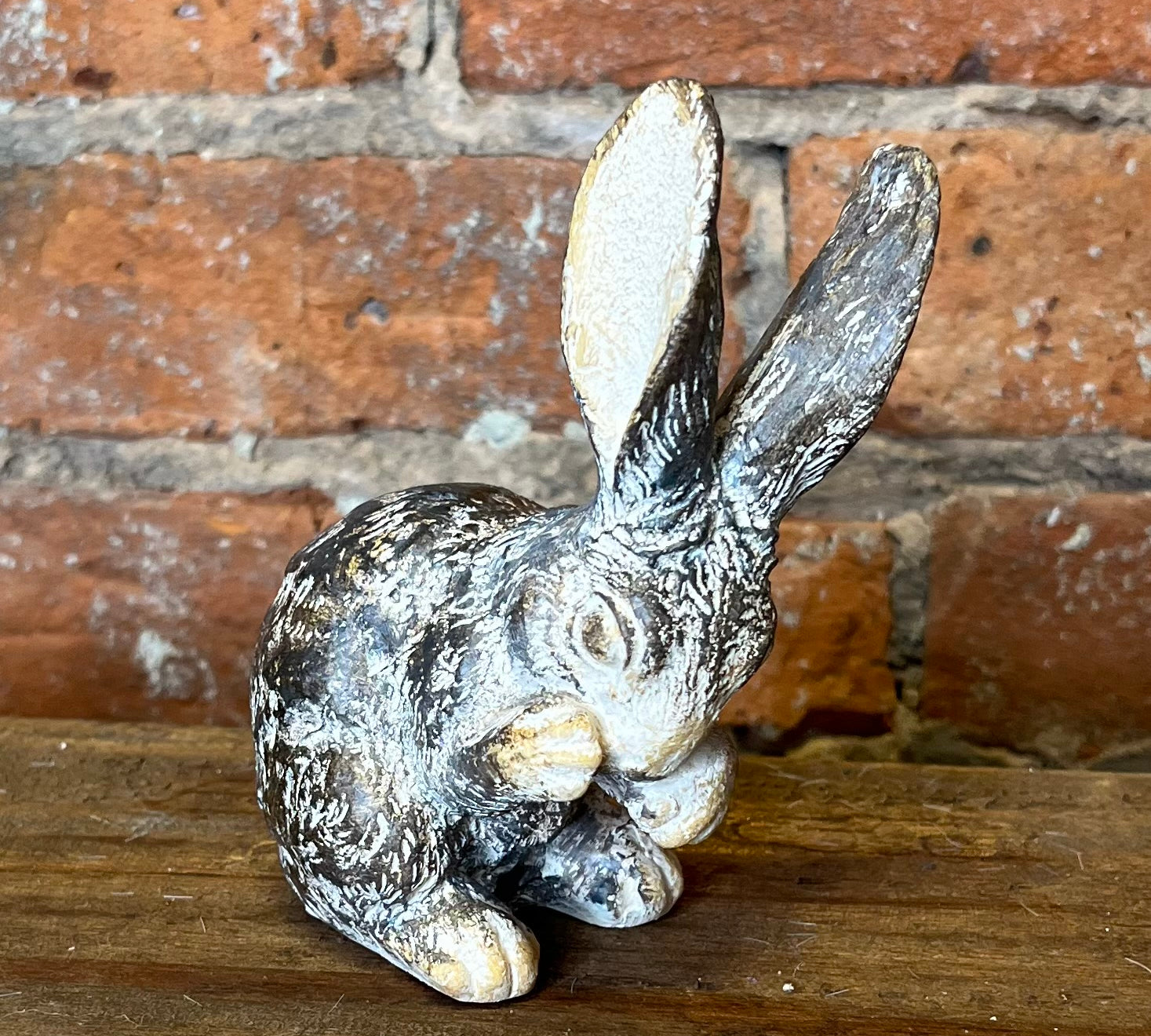 Gold Washed Resin Rabbit